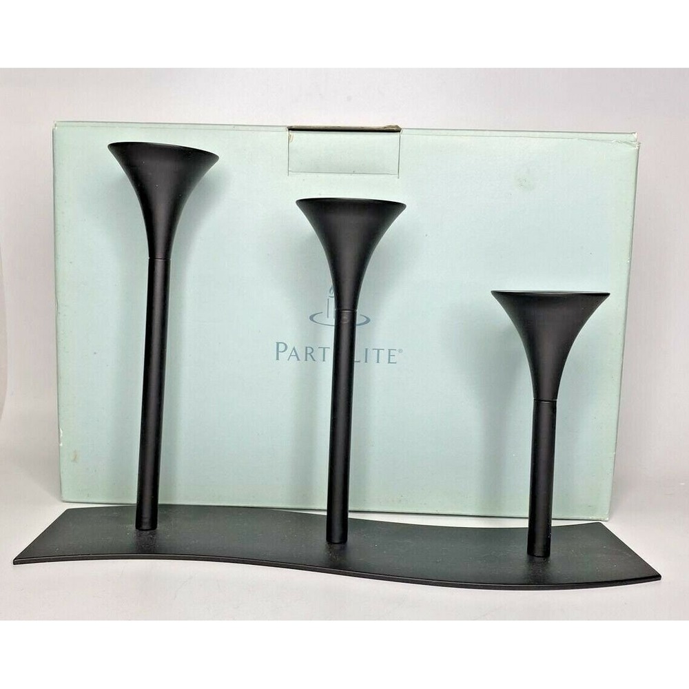 PartyLite Essentials Adjustable Taper Holder Rare Retired NIB P4C+D/P9155